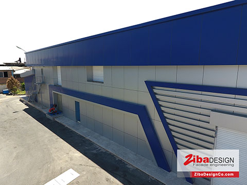 کامپوزیت پروژه کارخانه داروسازی کوثر فاز 1