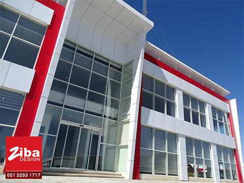 طراحی نمای کارخانه مزمز