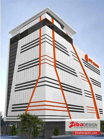 طراحی نمای کارخان مدرن