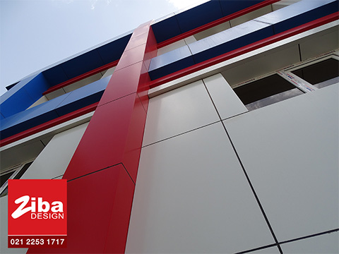 اجرای نمای کارخانه پگاه 2