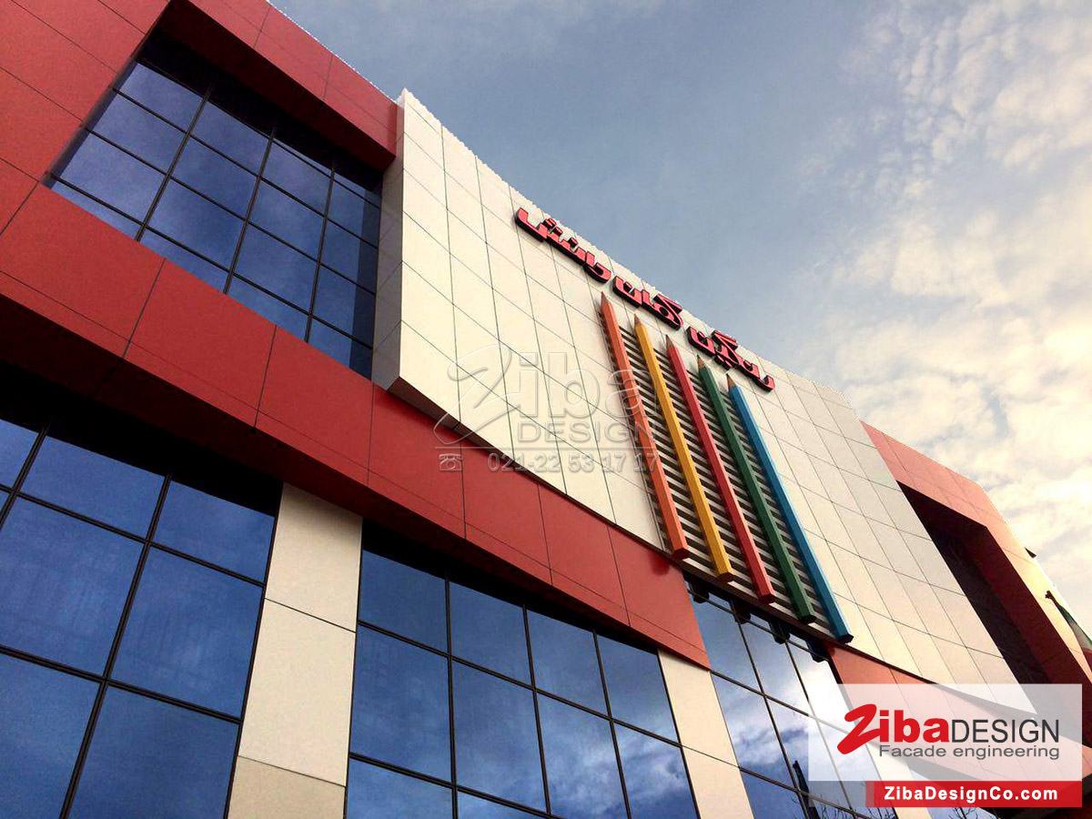 نمای کامپوزیت مدرسه فرزانگان