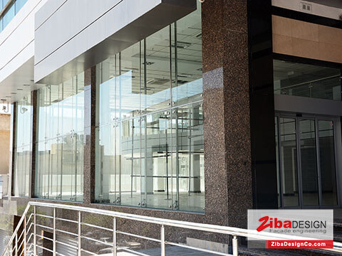 اجرای نمای کرتین وال